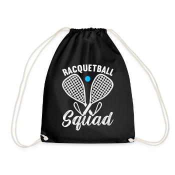 Racquetball Racquetball Player - Drawstring Bag - black - Front