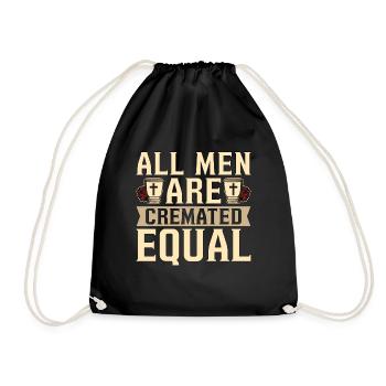 Embalmer All Men Are Cremated Equal Funeral Home - Drawstring Bag - black - Front