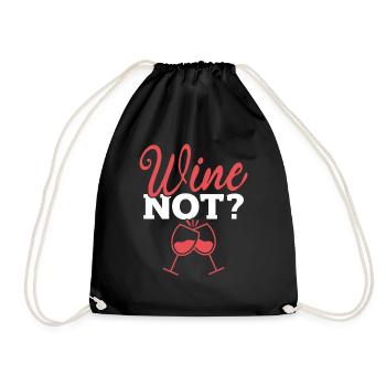VIN NON | VIN Pourquoi pas? Oenophile - Sac de sport léger - noir - Devant