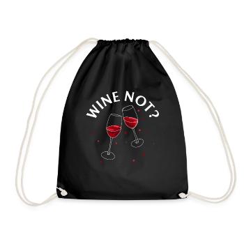 VIN NON | VIN Pourquoi pas? Oenophile - Sac de sport léger - noir - Devant