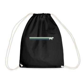 Rétro Capybara Silhoutte - Capybaras - Sac de sport léger - noir - Devant