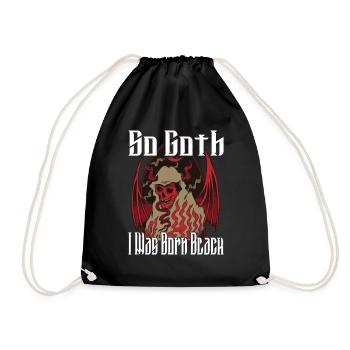 Satan Beelzebub Devil Gothic Pentagram Mystical - Drawstring Bag - black - Front