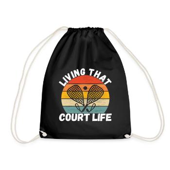 Joueur de racquetball - Sac de sport léger - noir - Devant