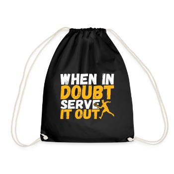 Joueur de racquetball - Sac de sport léger - noir - Devant