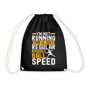 Racquetball Racquetball Player - Drawstring Bag - black - Front