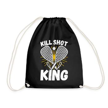 Racquetball Racquetball Player - Drawstring Bag - black - Front