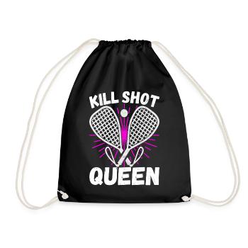 Racquetball Racquetball Player - Drawstring Bag - black - Front
