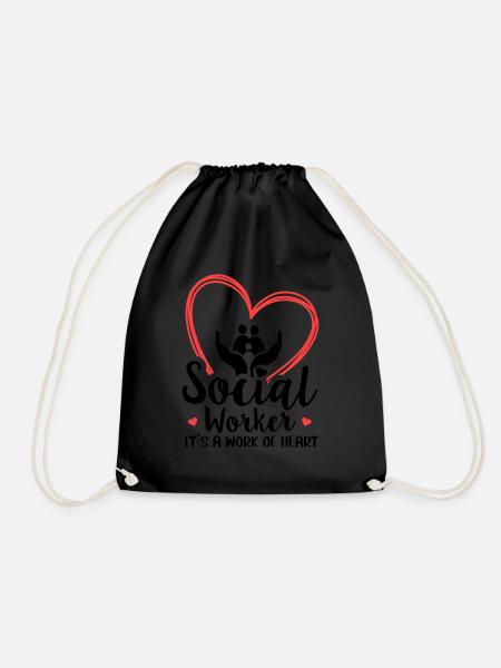 Social Worker Its A Work of Heart Social Worker - Turnbeutel - Schwarz