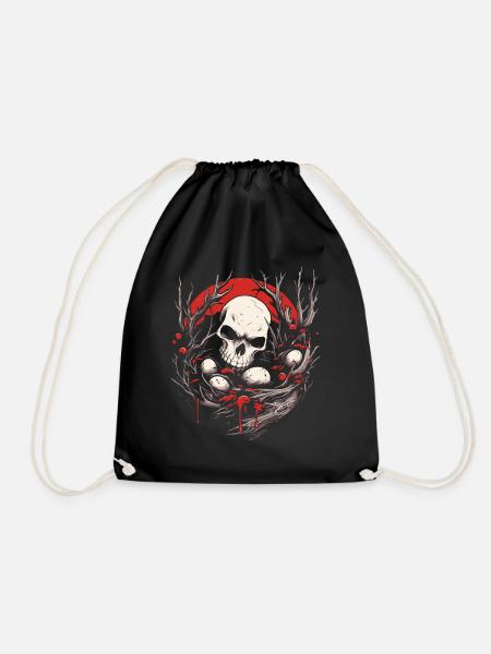Bad Apple Totenkopf - Skull And Eggs In A Nest - Turnbeutel - Schwarz