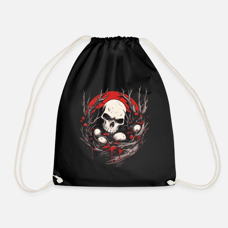 Bad Apple Totenkopf - Skull And Eggs In A Nest - Turnbeutel - Schwarz