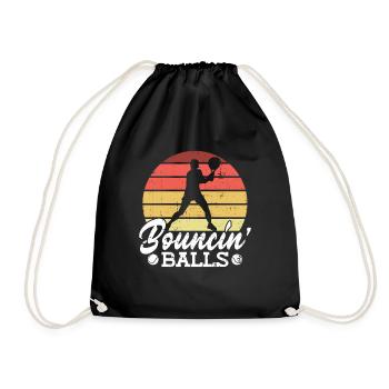 Bouncin' Balls - Tennis amusant - Sac de sport léger - noir - Devant