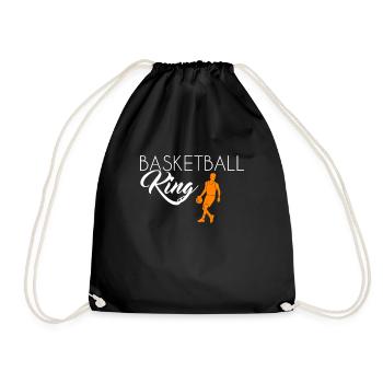 Basketball King - Turnbeutel - Schwarz - Vorne