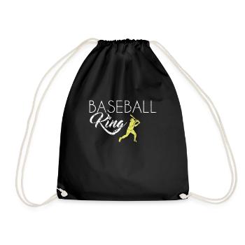 Baseball King - Turnbeutel - Schwarz - Vorne