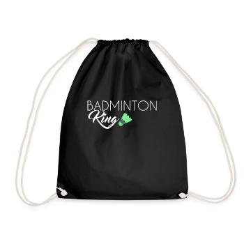 Badminton King - Turnbeutel - Schwarz - Vorne