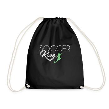 Fußball King - Turnbeutel - Schwarz - Vorne