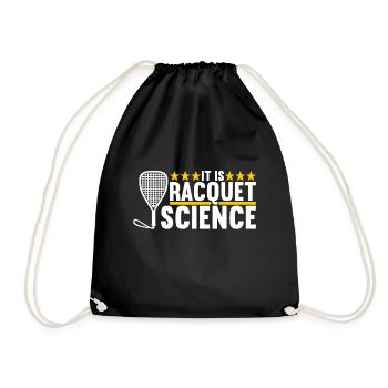 Racquetball Racquetball Player - Drawstring Bag - black - Front