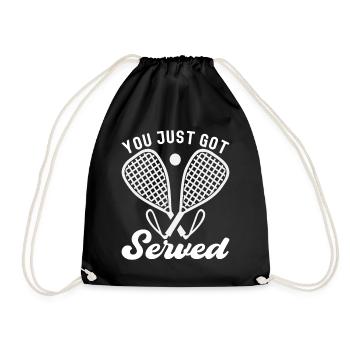 Racquetball Racquetball Player - Drawstring Bag - black - Front