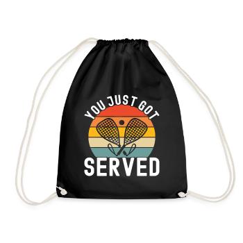 Racquetball Racquetball Player - Drawstring Bag - black - Front
