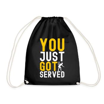 Joueur de racquetball - Sac de sport léger - noir - Devant