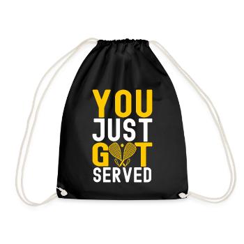 Racquetball Racquetball Player - Drawstring Bag - black - Front