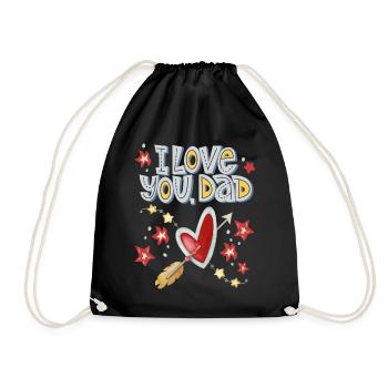Father, Father's Day, Daddy-Daddy, Dad-Daddy Saying - Drawstring Bag - black - Front