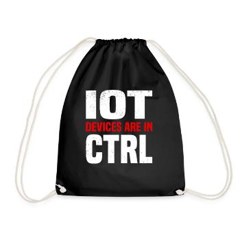 Internet Of Things IOT Programmer Admin IT - Drawstring Bag - black - Front