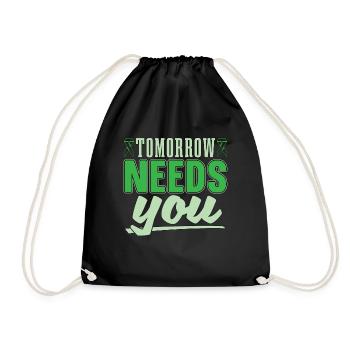 Mental Health Tomorrow Needs You Mental Illness - Drawstring Bag - black - Front