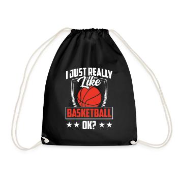J’aime beaucoup le basket, les joueurs de basket - Sac de sport léger - noir - Devant
