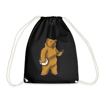 Chemises Banjo Pour Hommes Bluegrass Appalachia Folk - Sac de sport léger - noir - Devant
