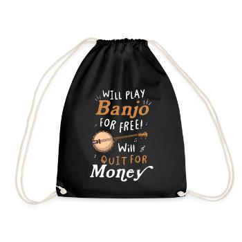 Chemises Banjo Pour Hommes Bluegrass Appalachia Folk - Sac de sport léger - noir - Devant