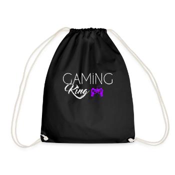 Gaming King - Drawstring Bag - black - Front