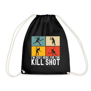 Racquetball Racquetball Player - Drawstring Bag - black - Front