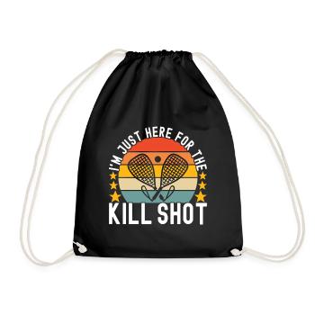 Racquetball Racquetball Player - Drawstring Bag - black - Front