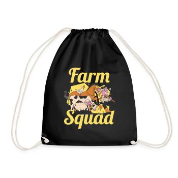 Farm Team Agriculture Farmer Farmer - Drawstring Bag - black - Front