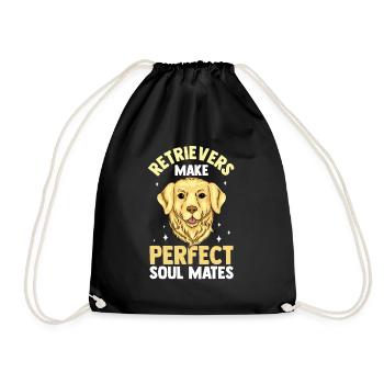Retriever Sind Perfekte Seelenverwandte Hund - Turnbeutel - Schwarz - Vorne