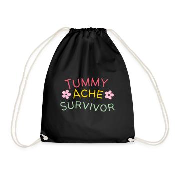 Survivant de maux de ventre Maux d’estomac IBS Drôle - Sac de sport léger - noir - Devant