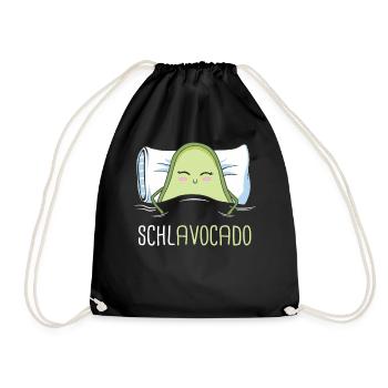 Avocado Frucht Vegan Vegetarier Veganer Avocados - Turnbeutel - Schwarz - Vorne