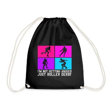 Roller derby - Drawstring Bag - black - Front