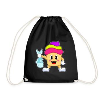 Pêche au poisson Cupcake Angler - Sac de sport léger - noir - Devant