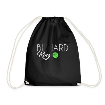 Billiard King - Turnbeutel - Schwarz - Vorne