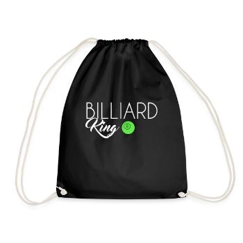 Billiard King - Turnbeutel - Schwarz - Vorne