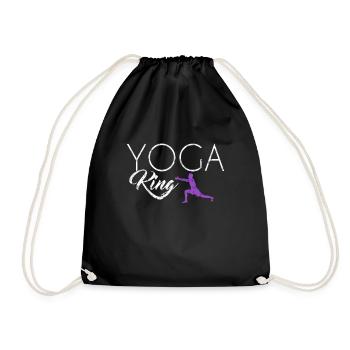 Yoga King - Turnbeutel - Schwarz - Vorne