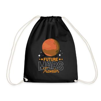 Futur astronaute de Mars Traveler Planet - Sac de sport léger - noir - Devant