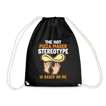 Le stéréotype du fabricant de pizzas est basé sur Me Pizza - Sac de sport léger - noir - Devant