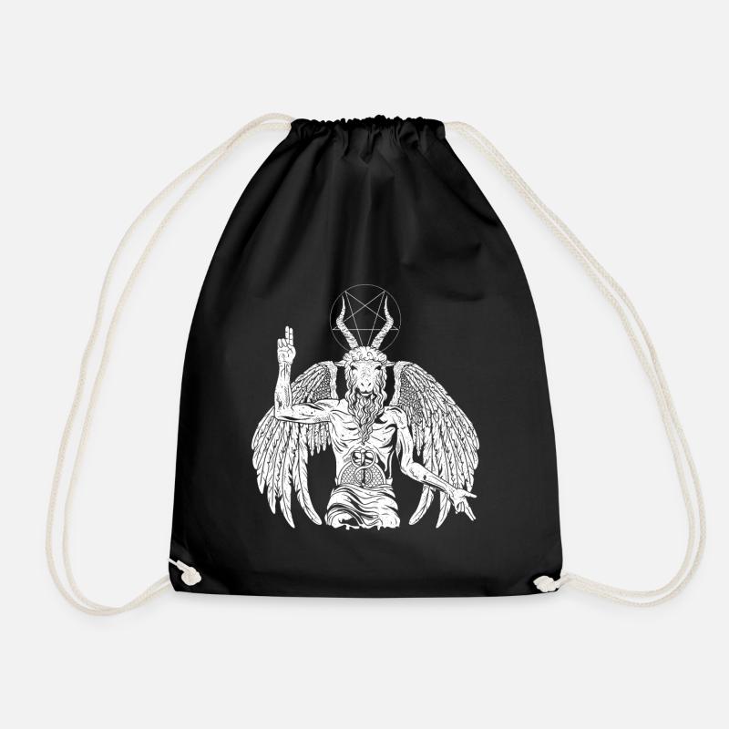 Teufel Baphomet Gothic Ziege - Turnbeutel - Schwarz