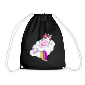 Unicorn Clouds - Drawstring Bag - black - Front