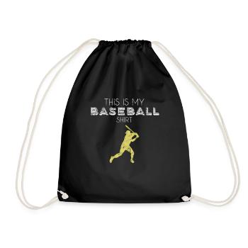 Chemise de baseball - Sac de sport léger - noir - Devant
