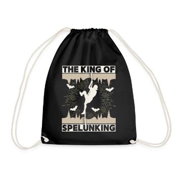 Spelunking, spéléologue spéléologie, disant - Sac de sport léger - noir - Devant