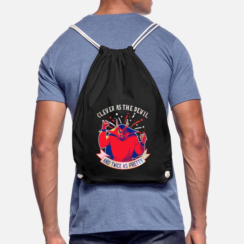 Devil-Devil drôle de dicton, style comique Sac de sport léger