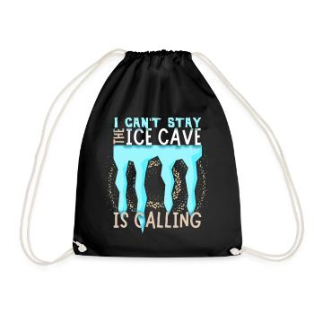 Spéléologue, Ice Cave Ice Cave Research Saying - Sac de sport léger - noir - Devant